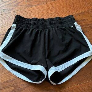 DSG Black Women's Athletic Shorts with White Trim